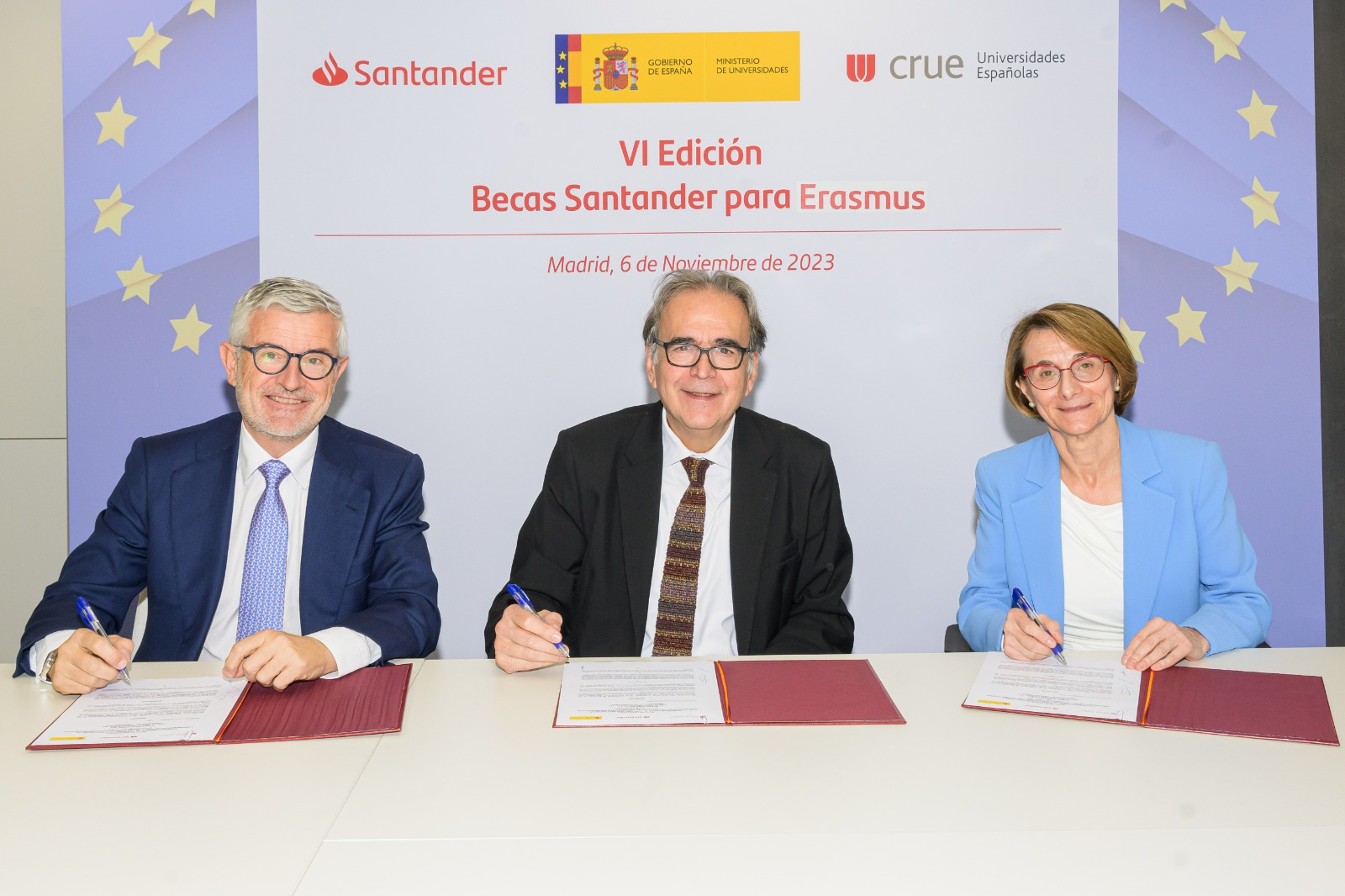 En este momento estás viendo El Ministerio de Universidades, Banco Santander y Crue Universidades Españolas firman un nuevo acuerdo para el desarrollo de las “Becas Santander para Erasmus” en España